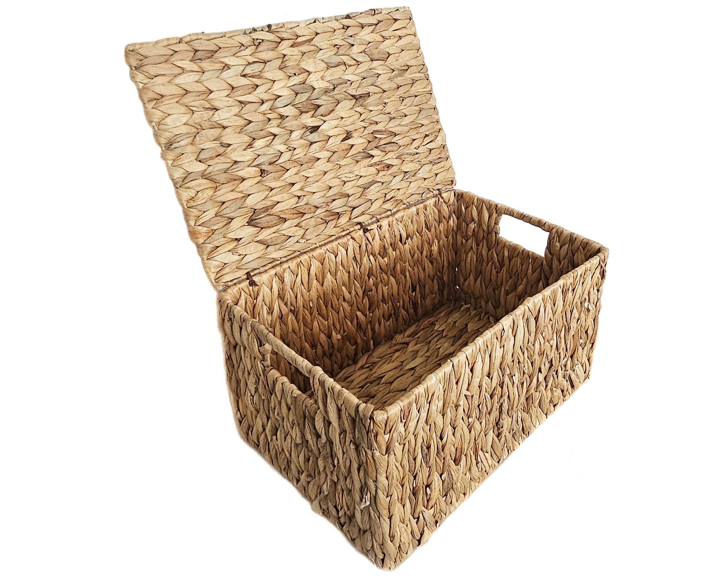 Yudu Aufbewahrungskorb Schrankkorb Regalkorb Ausbewahrungskorb mit Deckel W günstig online kaufen