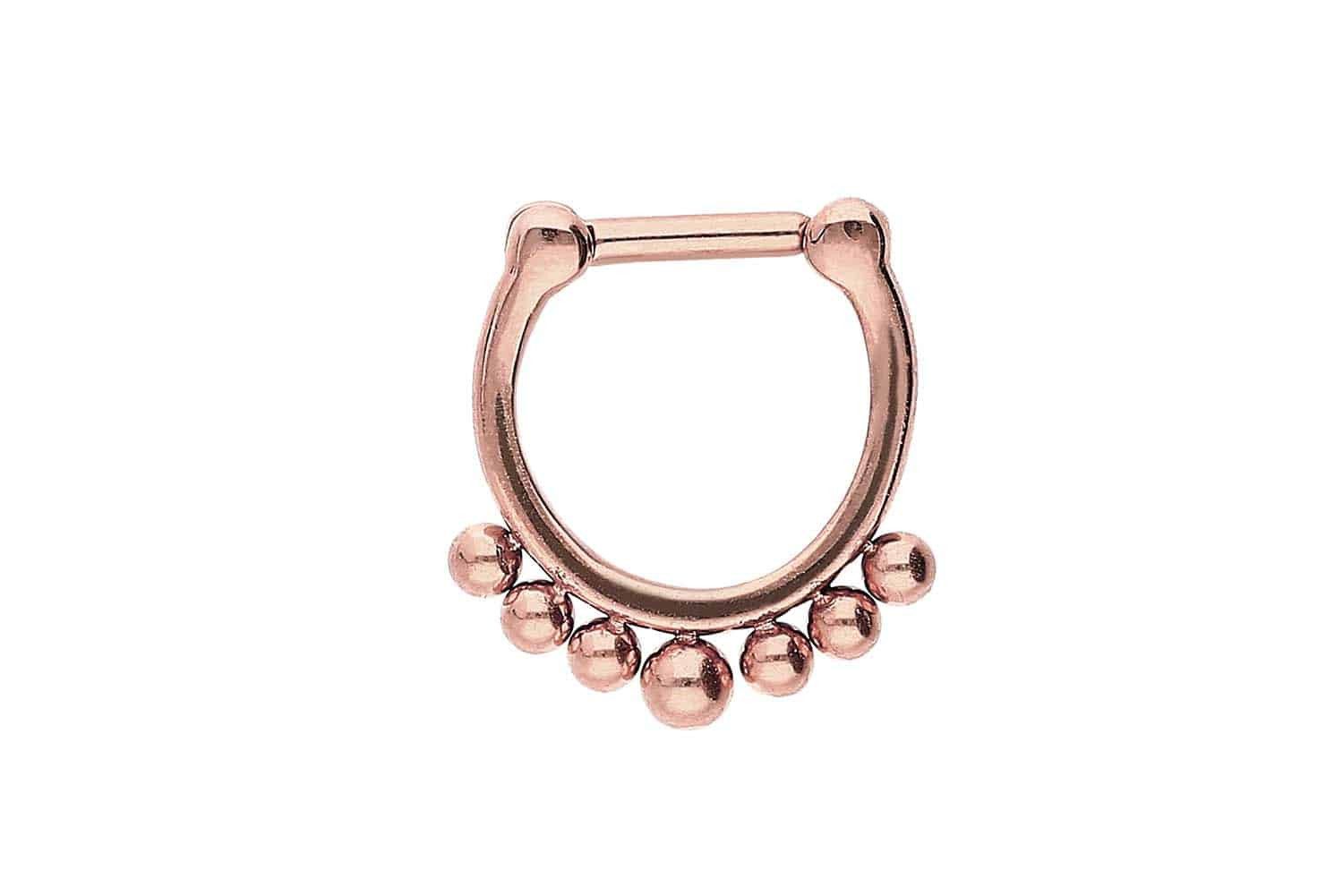 Piercing-Set Chirurgenstahl Clicker 7 KUGELN