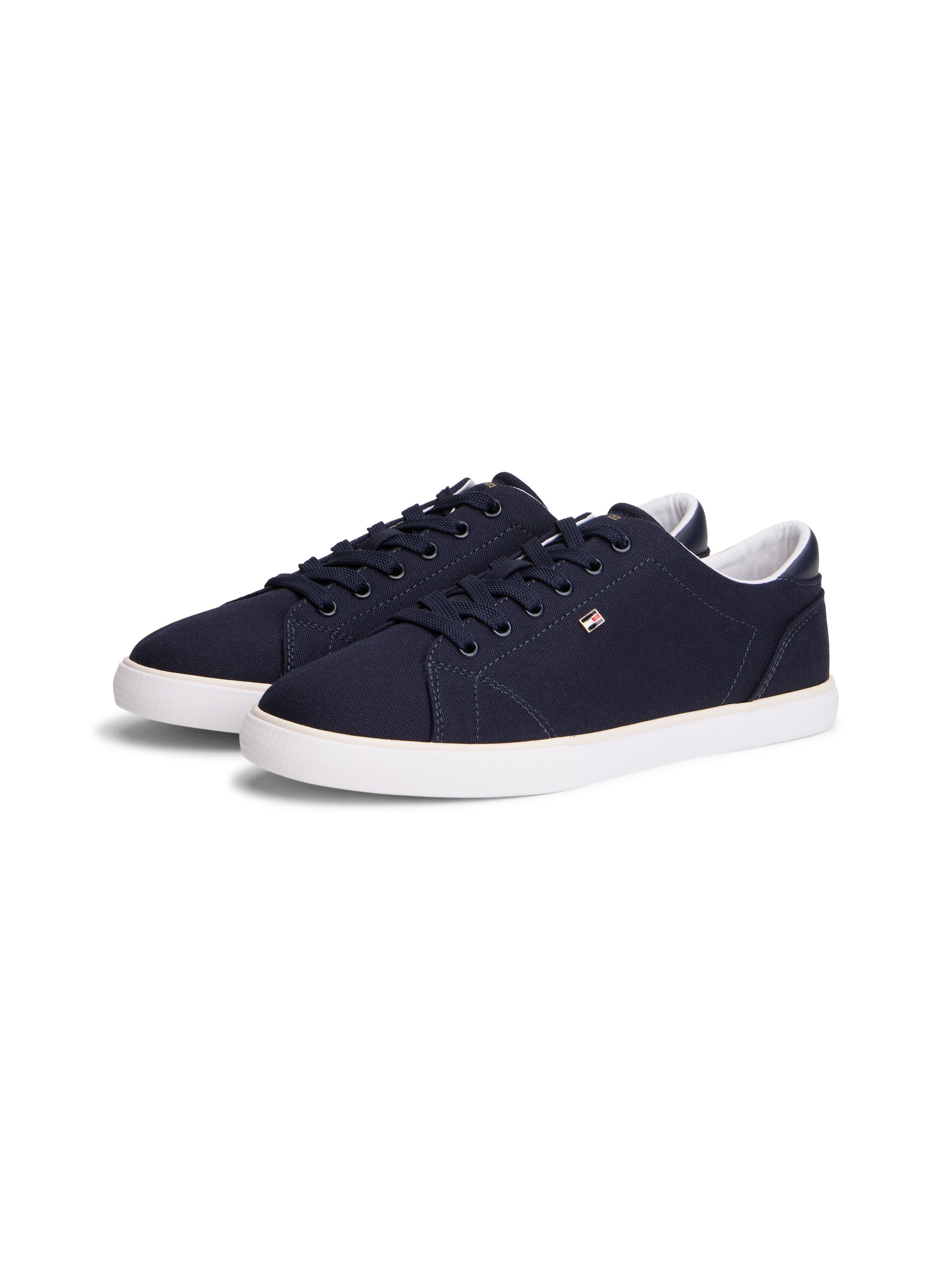 Tommy Hilfiger TH LOW PROFILE VULC CANVAS Plateausneaker Halbschuh, Schnürer, Freizeitschuh mit gepolstertem Schaftrand