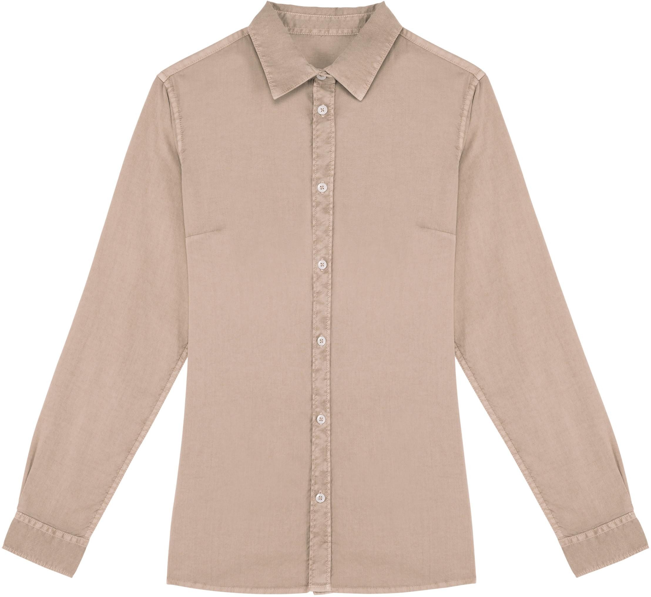 Outdoorhemd Umweltfreundliches Ausgewaschene Bluse Damen