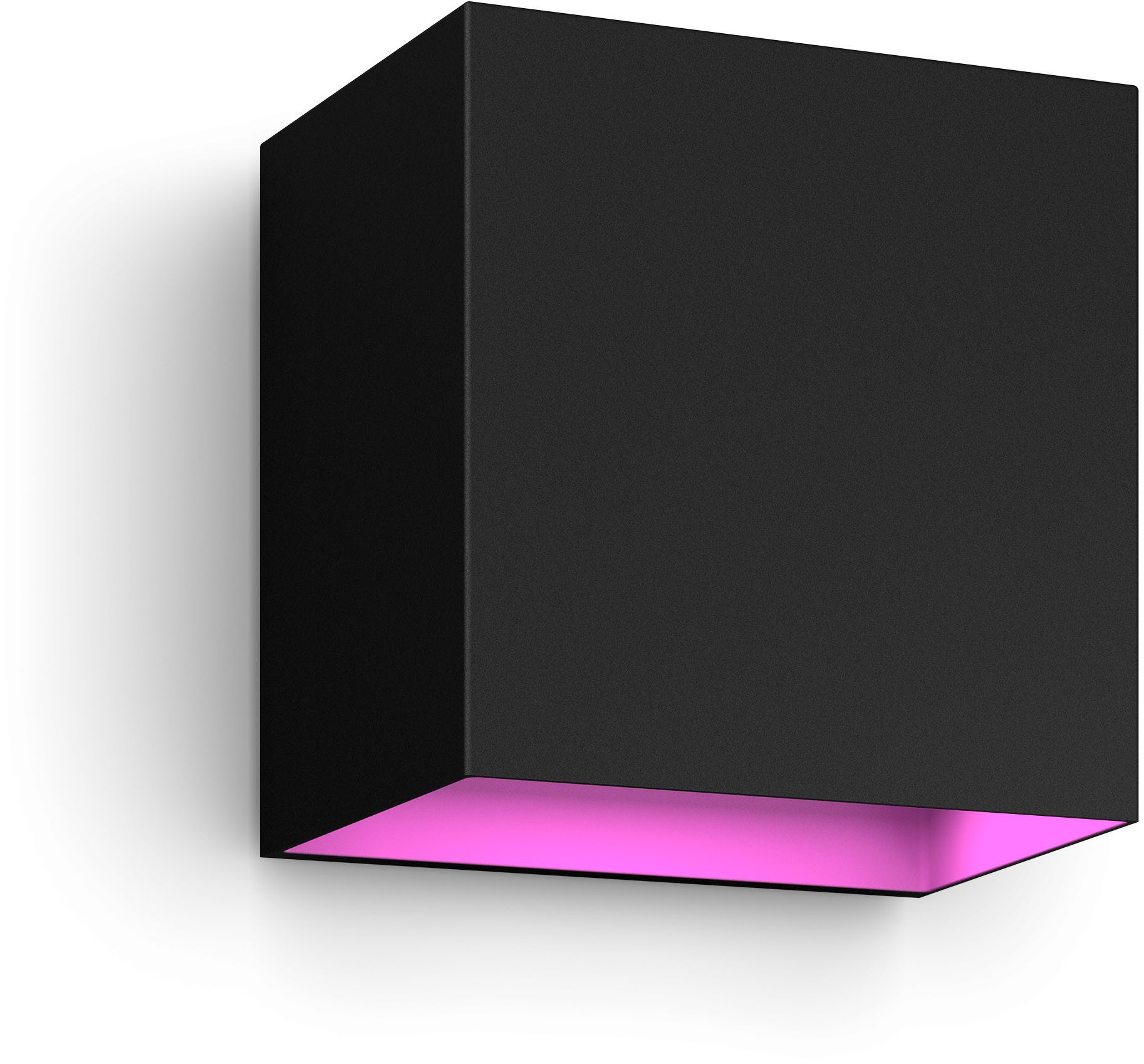 Philips Hue Smarte LED-Leuchte Outdoor White & Color Ambiance Resonate Wandleuchte schwarz, Abschaltautomatik, Bluetooth, CCT - über Fernbedienung, Dimmfunktion, Farbsteuerung, Farbwechsel, Leuchtdauer einstellbar, Memoryfunktion, Nachtlichtfunktion, RGB, Smart Home, Timerfunktion, dimmbar über Fernbedienung, erweiterbar, mehrere Helligkeitsstufen, LED wechselbar, RGB, einstrahlig