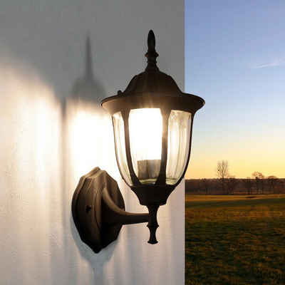 Licht-Erlebnisse Außen-Wandleuchte »MILANO«, Wandlampe für außen Laterne Hoflicht schwarz