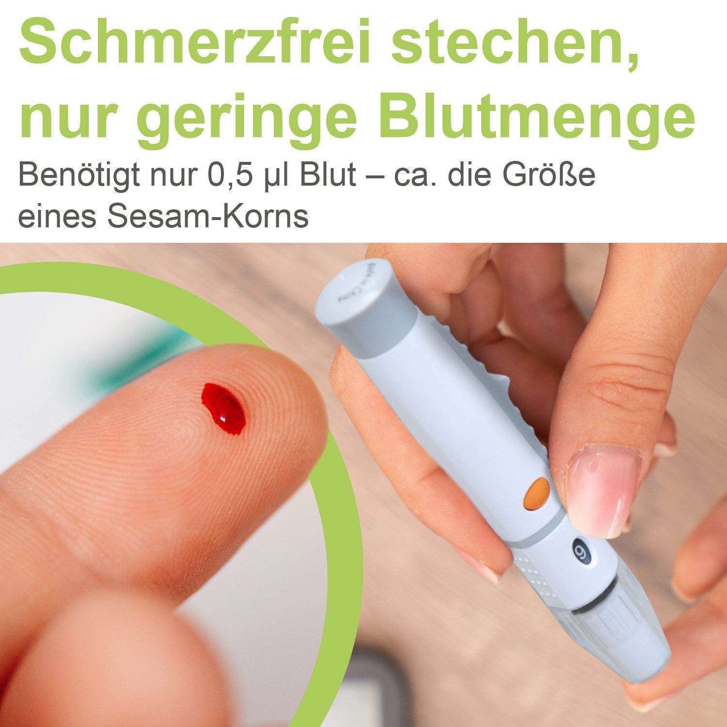 ADIA Blutzuckermessgerät adia Blutzuckermessgerät Set + 110 Teststreifen + 110 Lanzetten mmol/l