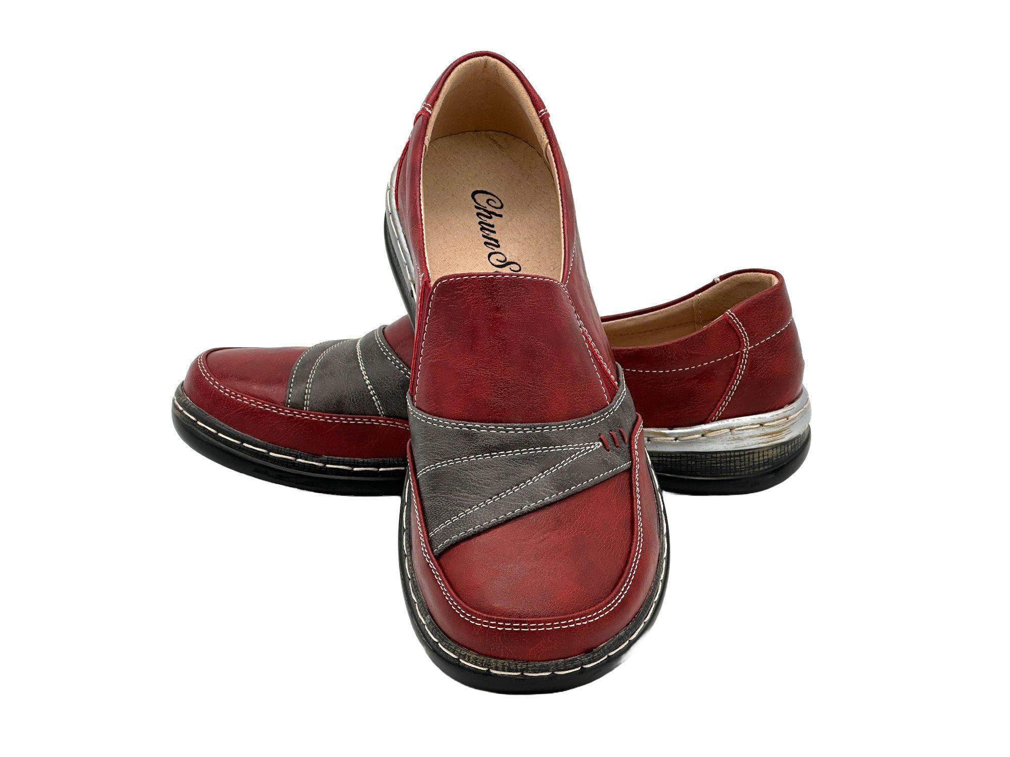 Nowaland Bequeme Damen-Slipper Mokassin Komfortabel, Atmungsaktiv und Alltagstauglich