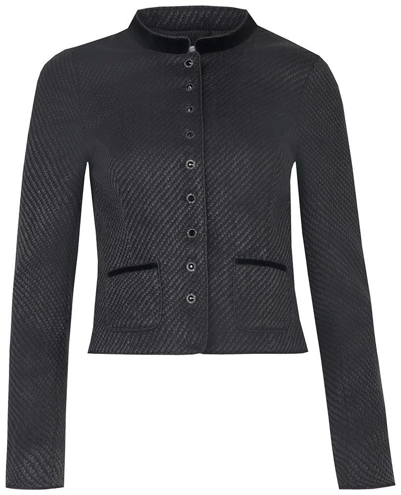 MarJo Strickjacke Trachtenjacke Mühlhausen schwarz