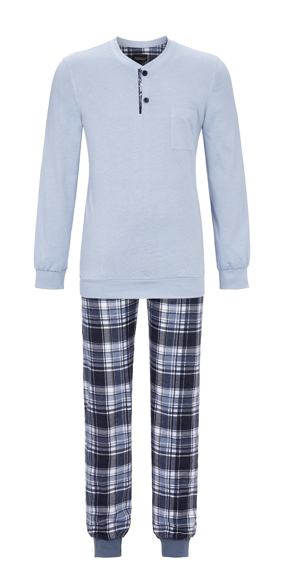 Ringella Pyjama mit Strickbündchen (2 tlg)