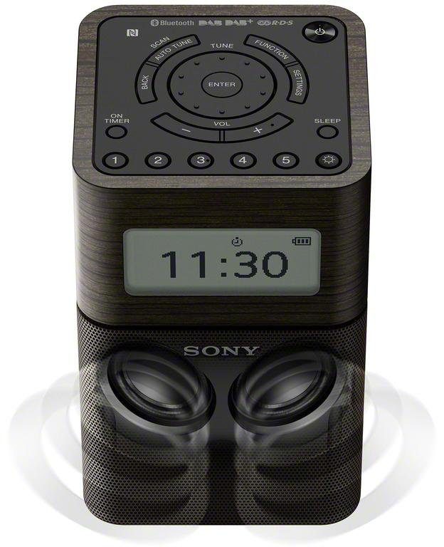 schwarz Sony RDS) Radio FM-Tuner XDR-V1BTD mit (Digitalradio (DAB),