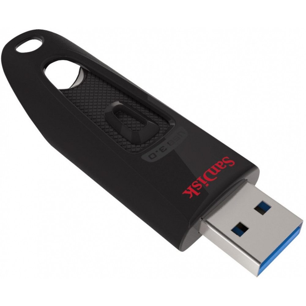 Sandisk SanDisk Ultra USB 3.0 128GB Speicherstick schwarz USB-Flash-Laufwerk (Schnelle Geschwindigkeit)