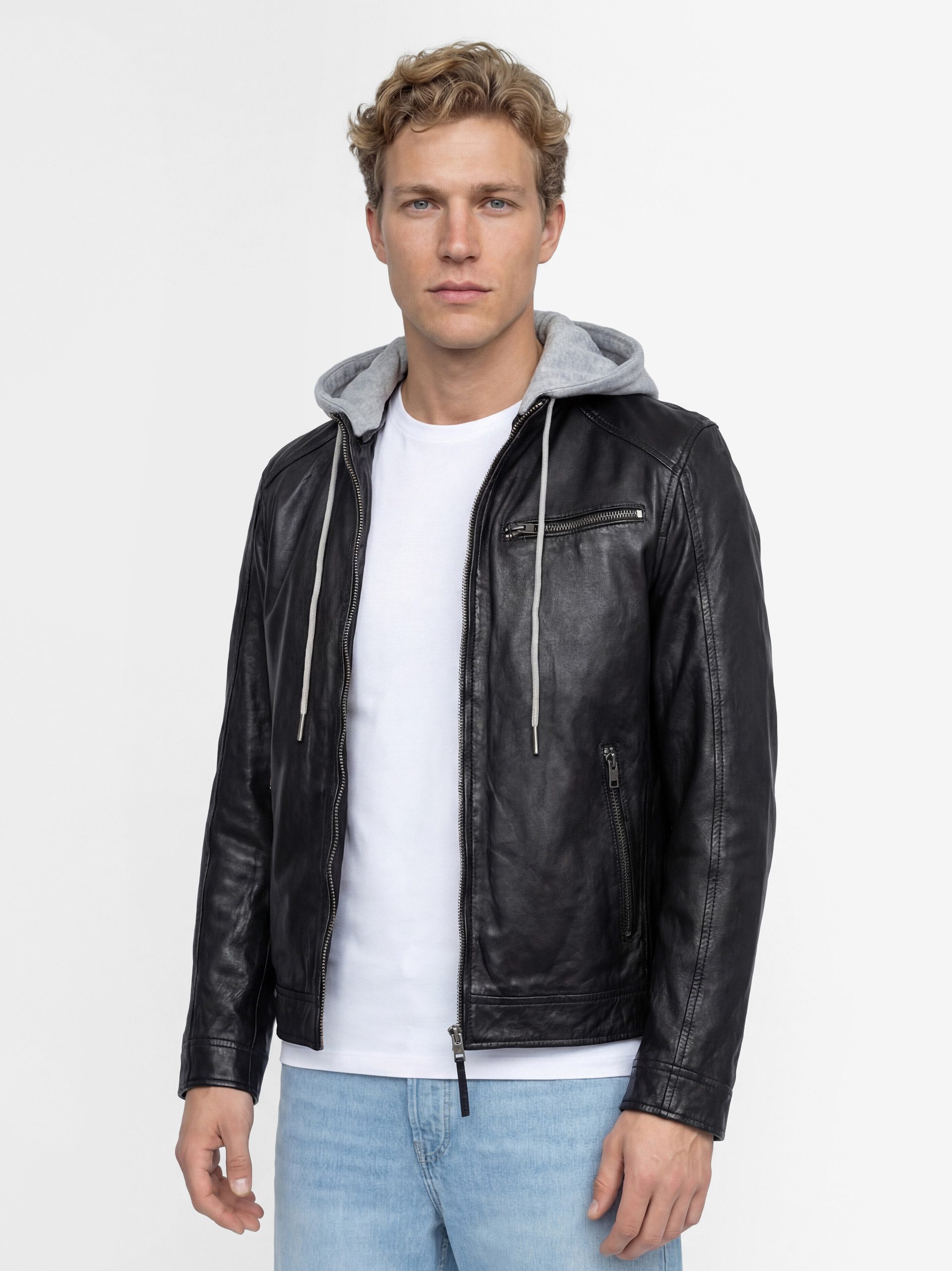 Finshley & Harding Lederjacke