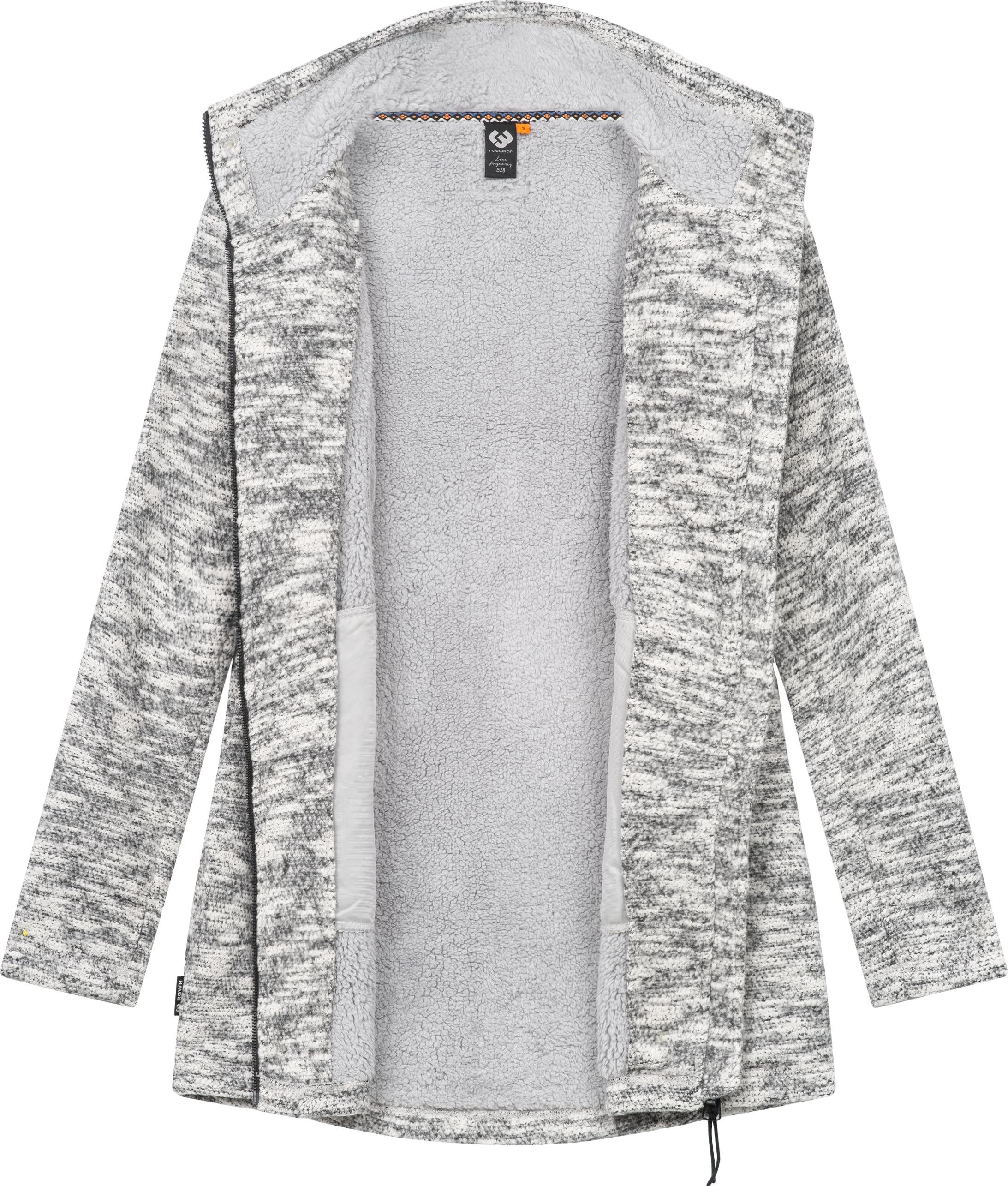 Ragwear Strickjacke Miram Melange Kuschelige Übergangsjacke in Strick-Optik