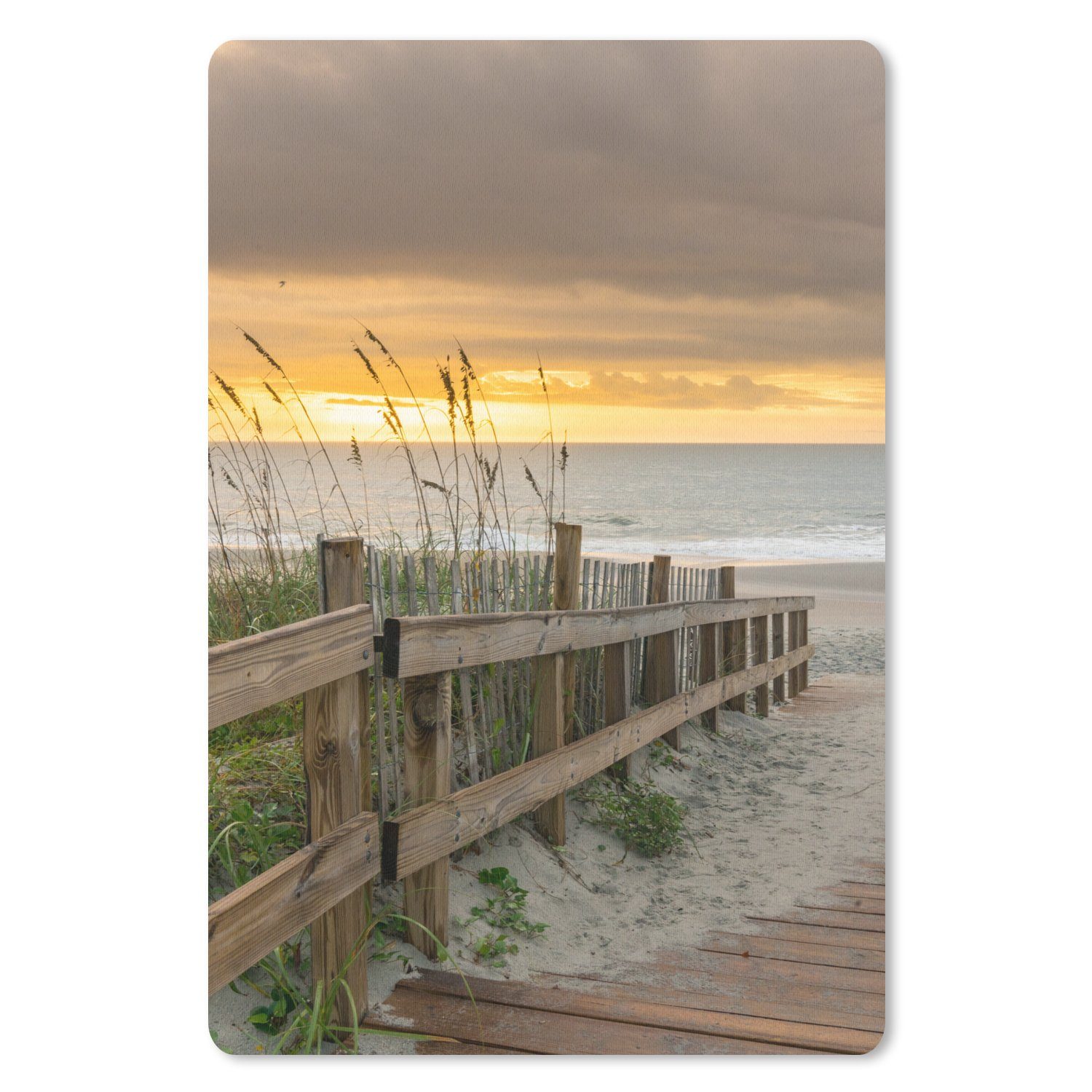 MuchoWow Mauspad Strand - Meer - Düne - Weg (1-St), Maus Pad Klein, Gaming Zubehör, Büro Deko, 18x27 cm