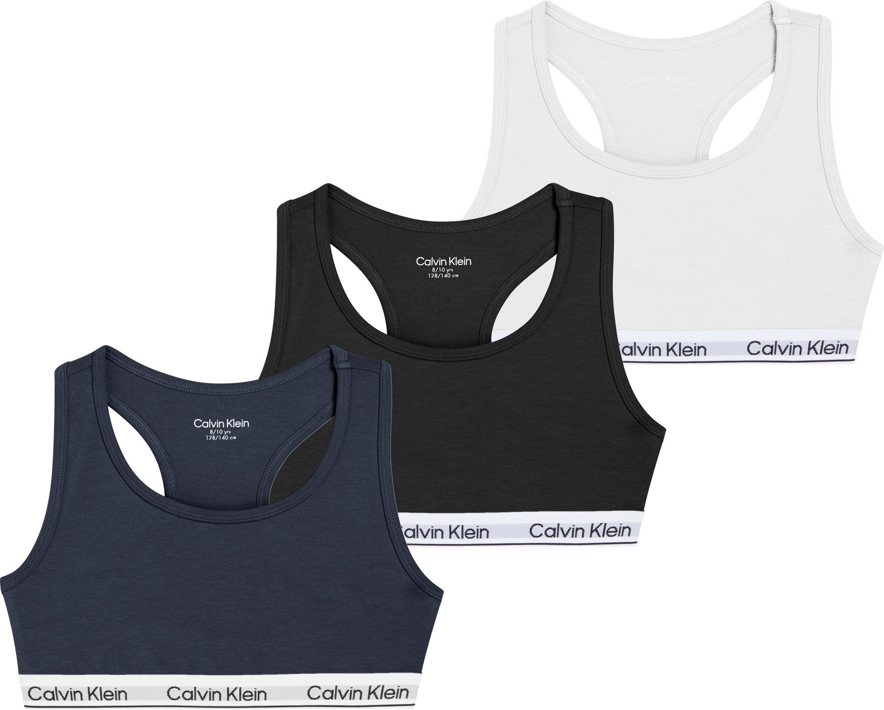 Calvin Klein Underwear Bralette 3PK BRALETTE (Packung, 3-tlg., 3er-Pack) mit Logobund