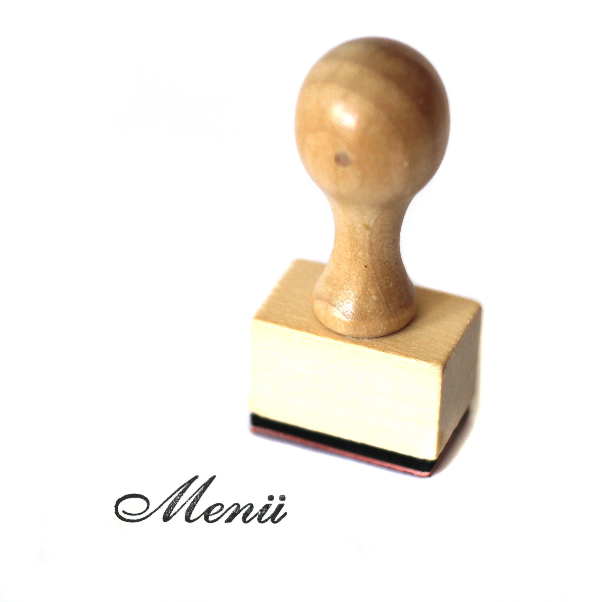 Frau WUNDERVoll Stempel Stempel - Menü - aus Holz, Schrift-/ Motivgröße: