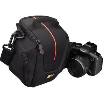 Case Logic Kameratasche DCB-304K, für kompakte Kameras, Große Kamera Umhängetasche, schwarz, rot
