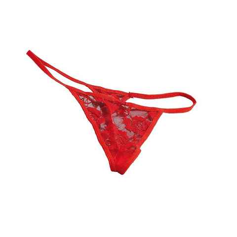 infactory Tanga infactory Sexy Slip Rose rot Valentinstag Geschenk String Blume