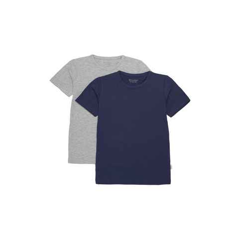 Minymo T-Shirt MIBasic 32 Basic 32 -T-shirt SS (2-pack) mit Rundhalsausschnitt