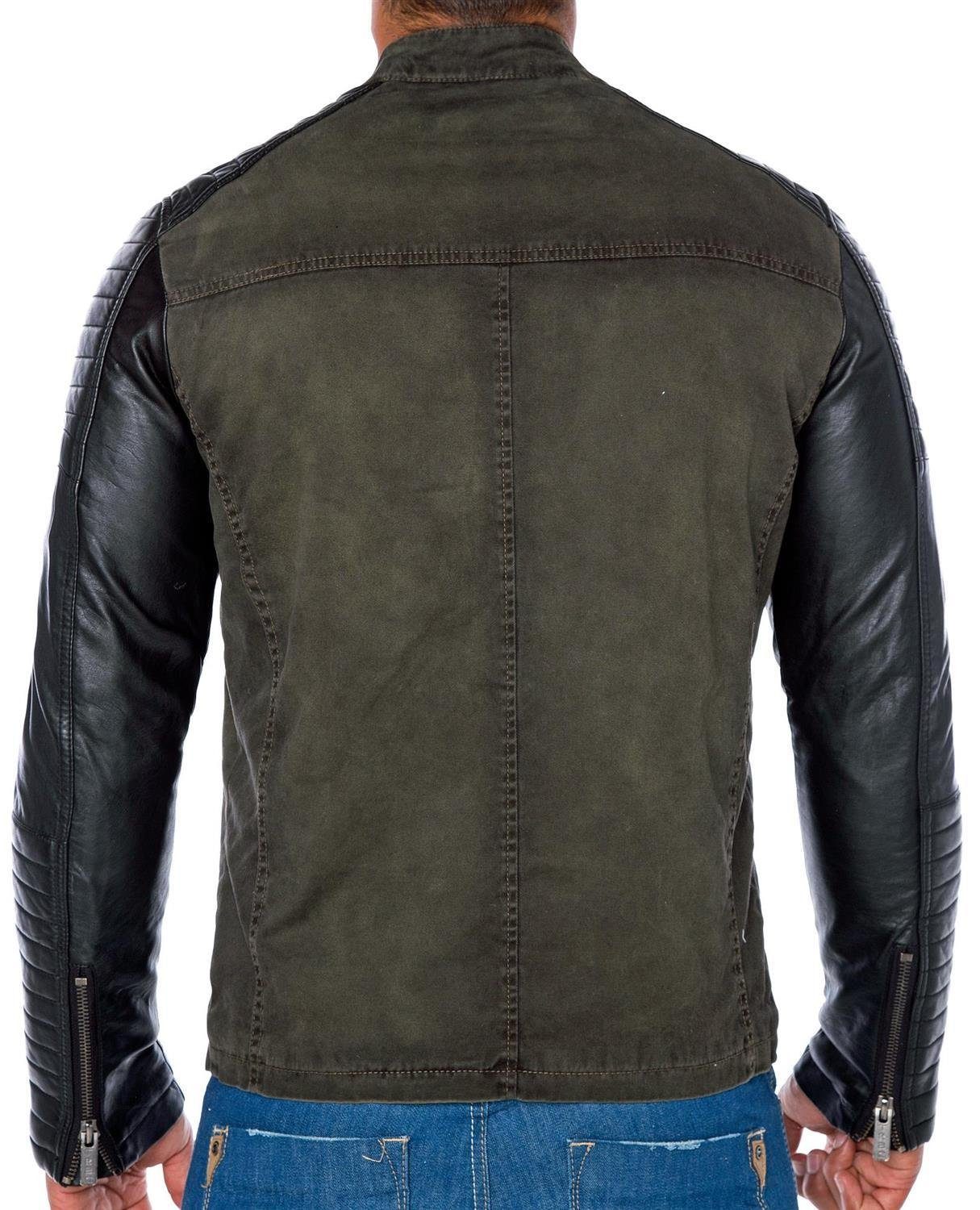 RedBridge Bikerjacke Premium Qualität Bikerjacke günstig online kaufen