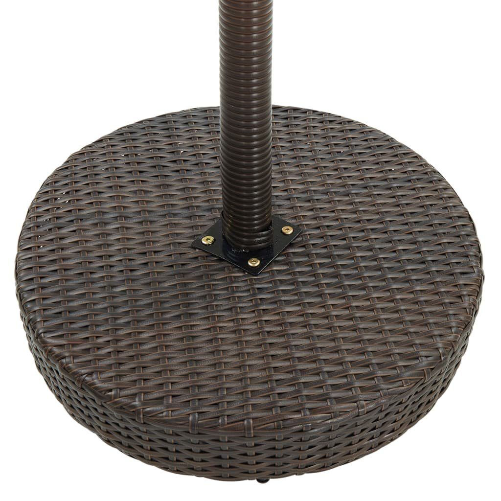 Rattan 60,5x106 Poly (1-St) Braun Braun Gartentisch cm Gartentisch | Braun vidaXL