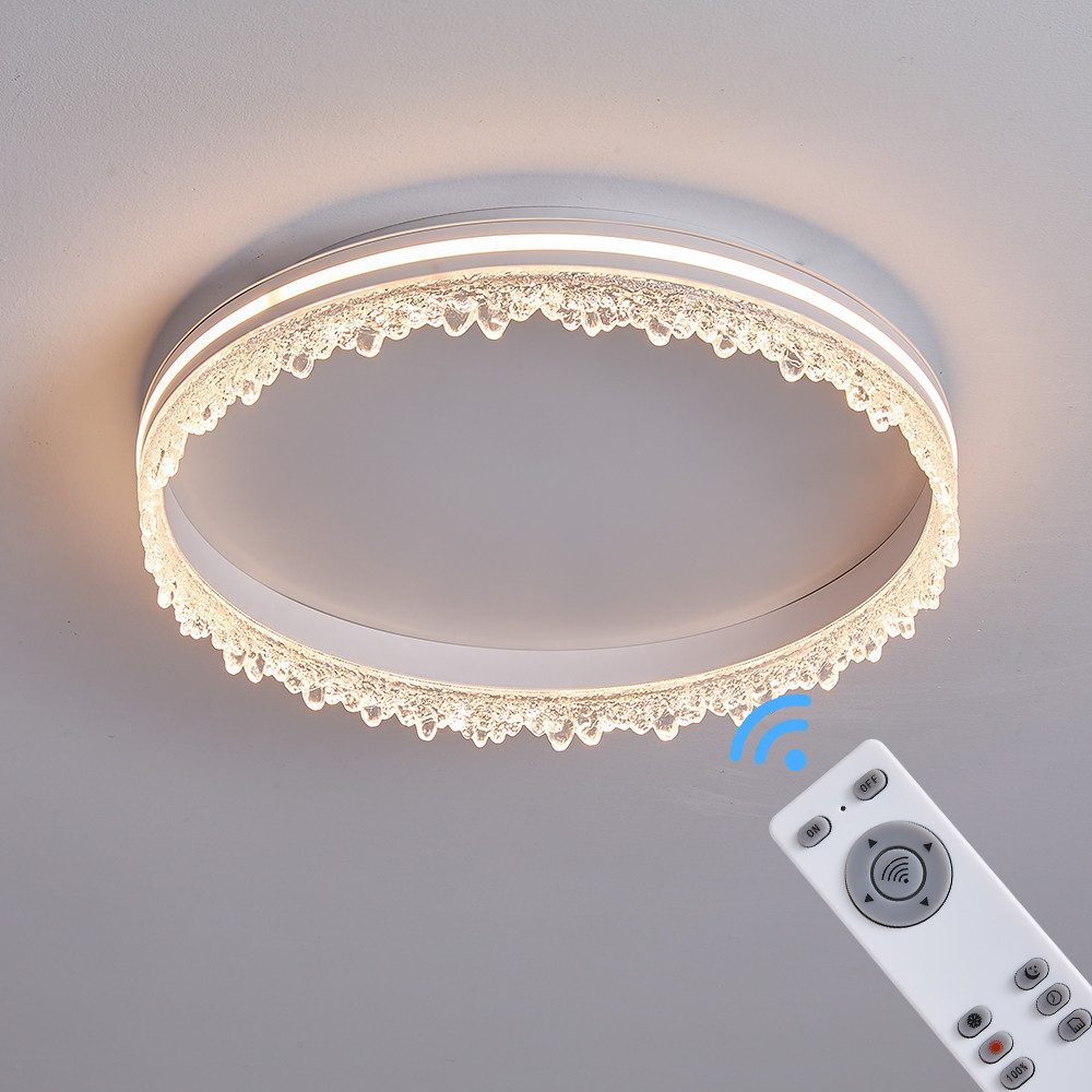 Eurotondisplay LED Deckenleuchte LED Deckenleuchte Fernbedienung/Handy-App günstig online kaufen