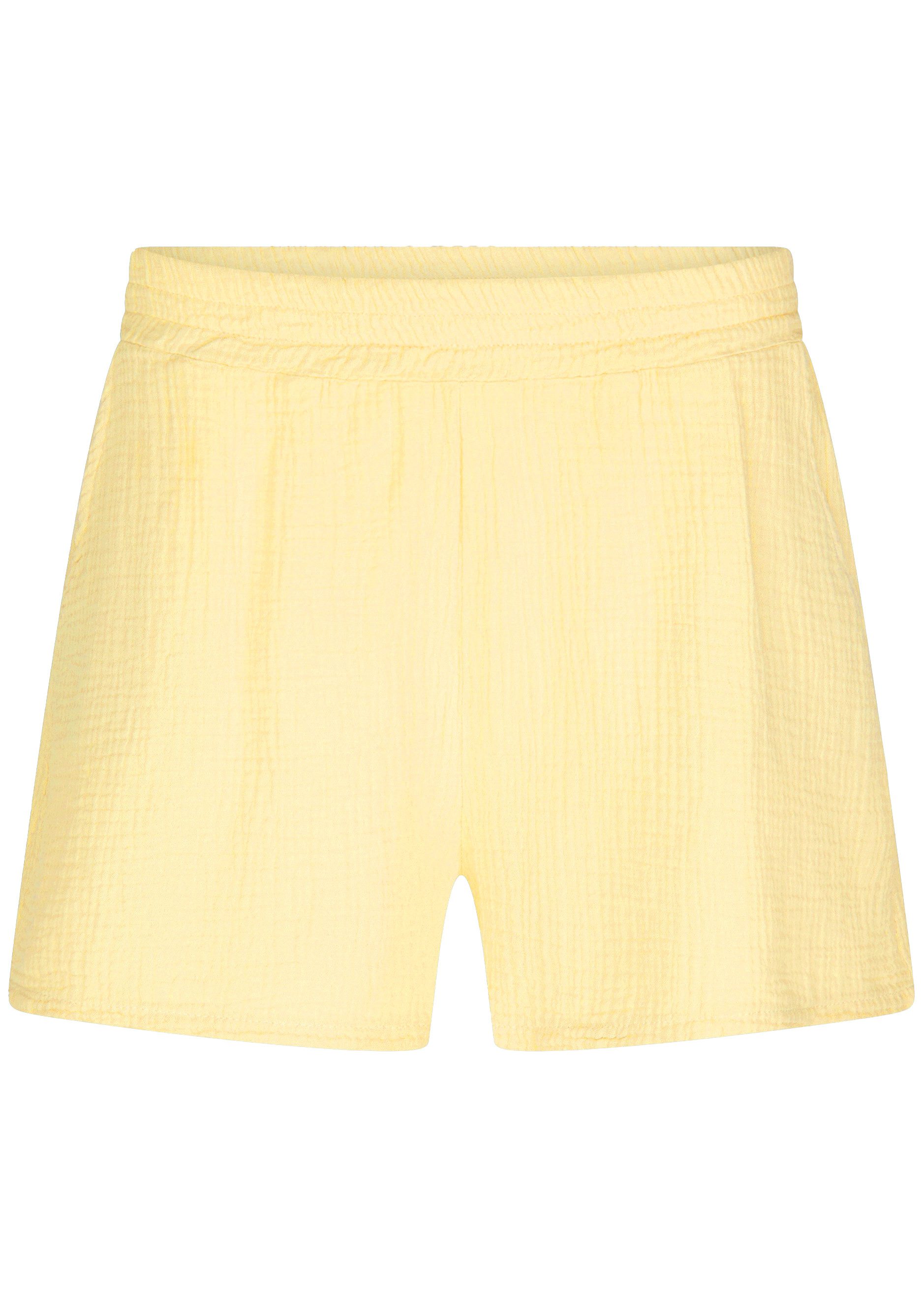 SASSYCLASSY Shorts High-Waist Musselin Shorts Damen aus Baumwolle Musselinh günstig online kaufen