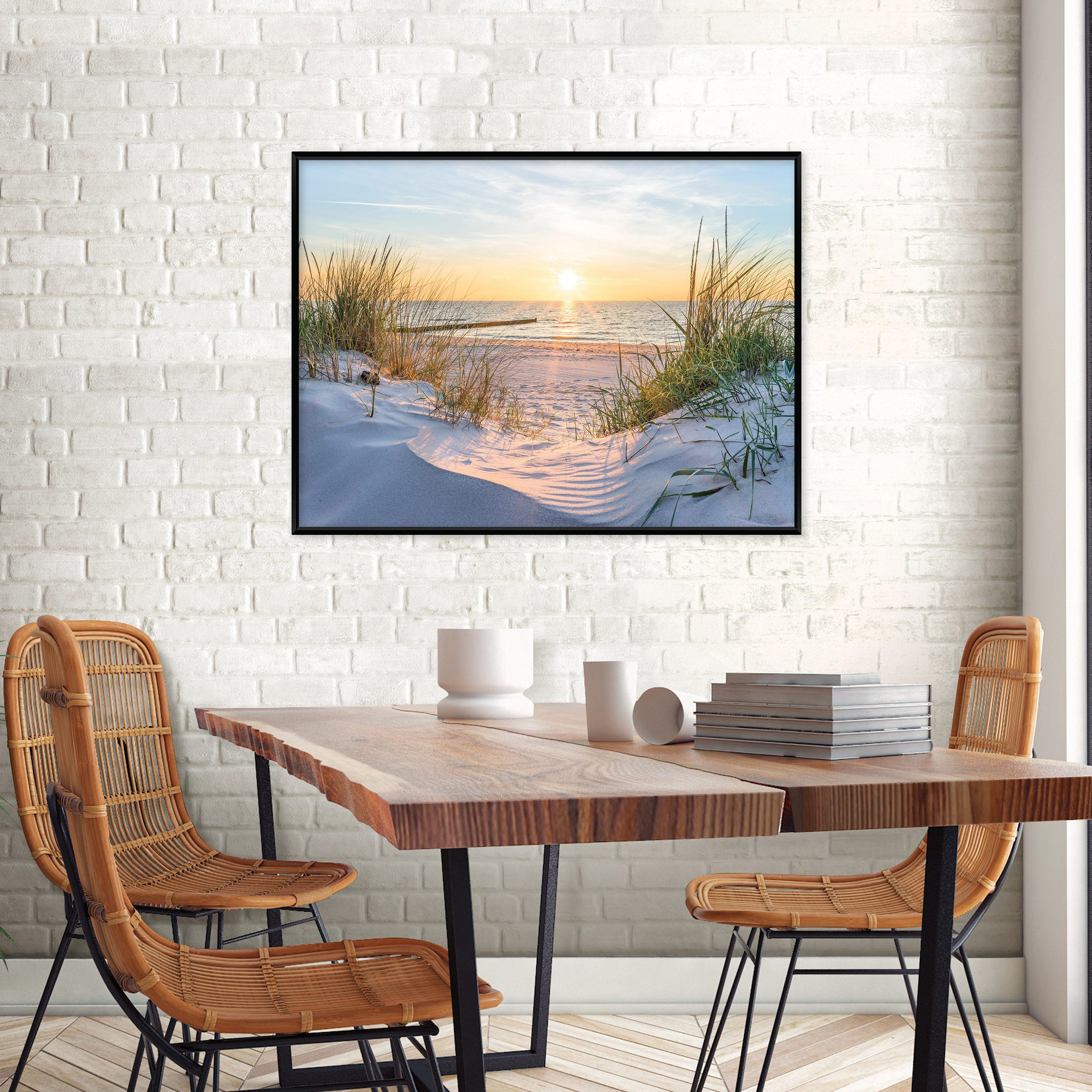 Wallarena Leinwandbild Strand Meer Natur Ostsee günstig online kaufen