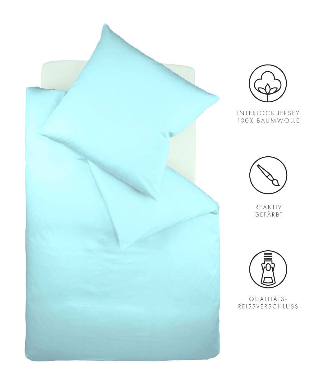 fleuresse Bettwäsche Baumwoll Bettwäsche Colours Interlock günstig online kaufen