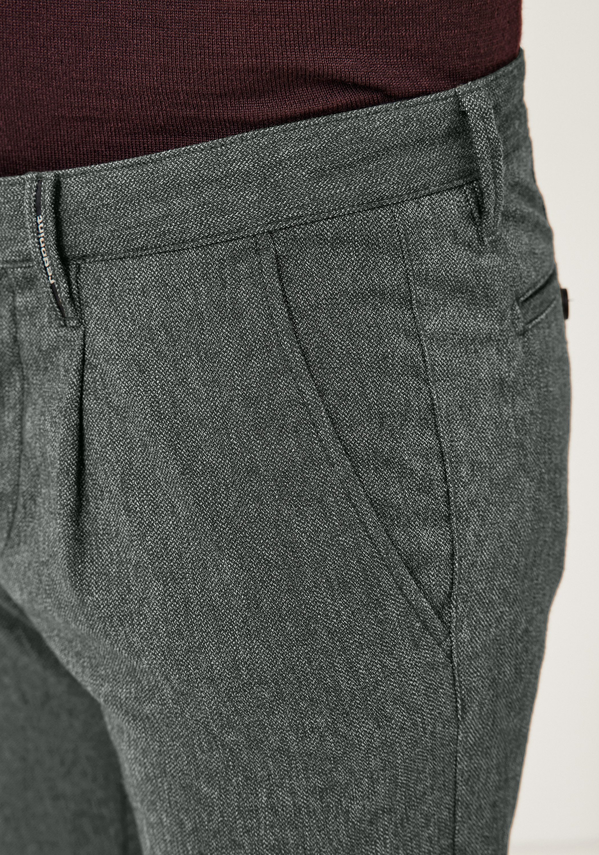 Redpoint Chinohose JASPER Modern Fit Chinohose im Wool-Look mit Stretch
