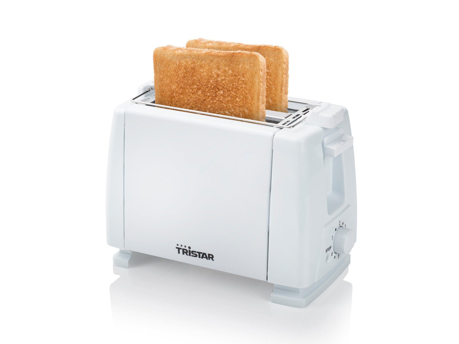 Tristar Toaster, 2 kurze Schlitze, für Toastbrot, 650 W, Doppelschlitz 2 Scheiben Toastmaschine Mini Toster & Brötchenaufsatz