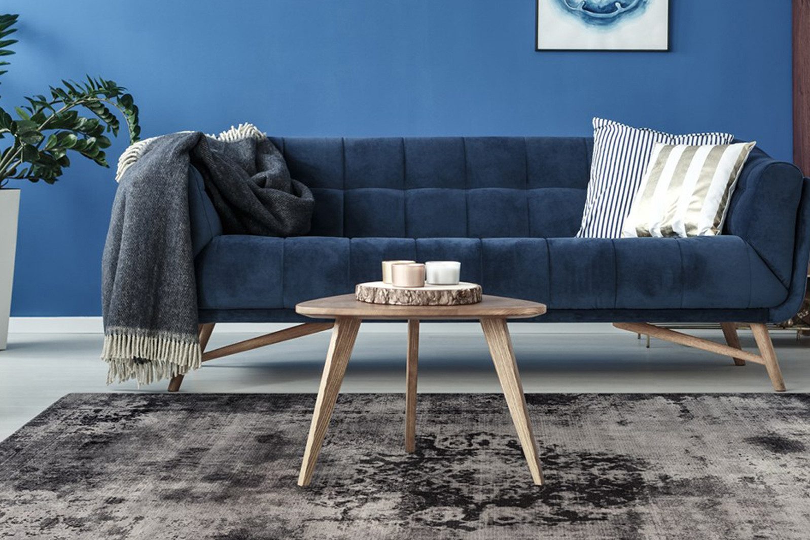 calo-deluxe Teppich »Layata 8034«, rechteckig, 9 mm Höhe, Kurzflor, Wohnzim günstig online kaufen