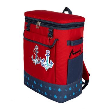 ANEMOSS Kühltasche Anemoss Marine Collection Anchor Kühlrucksack, rot