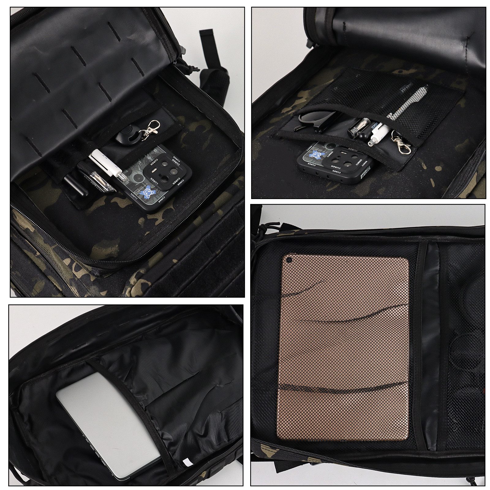 TAN.TOMI Rucksack Taktischer Rucksack 45L Wanderrucksack Militär Rucksack, Für Wandern, Jagd, Trekking und andere Outdooraktivitäten