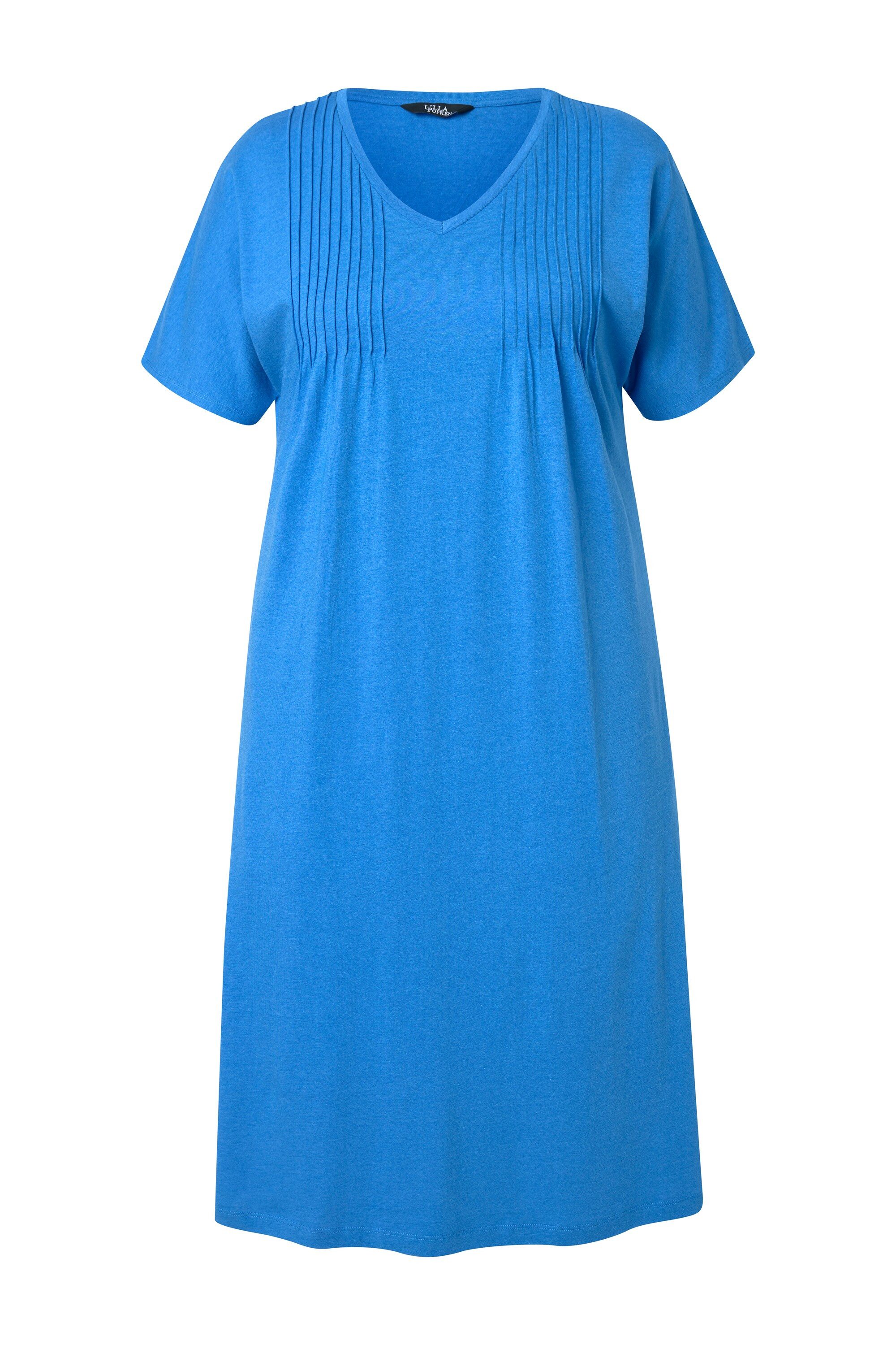 Ulla Popken Jerseykleid Jerseykleid Biesen A-Linie günstig online kaufen