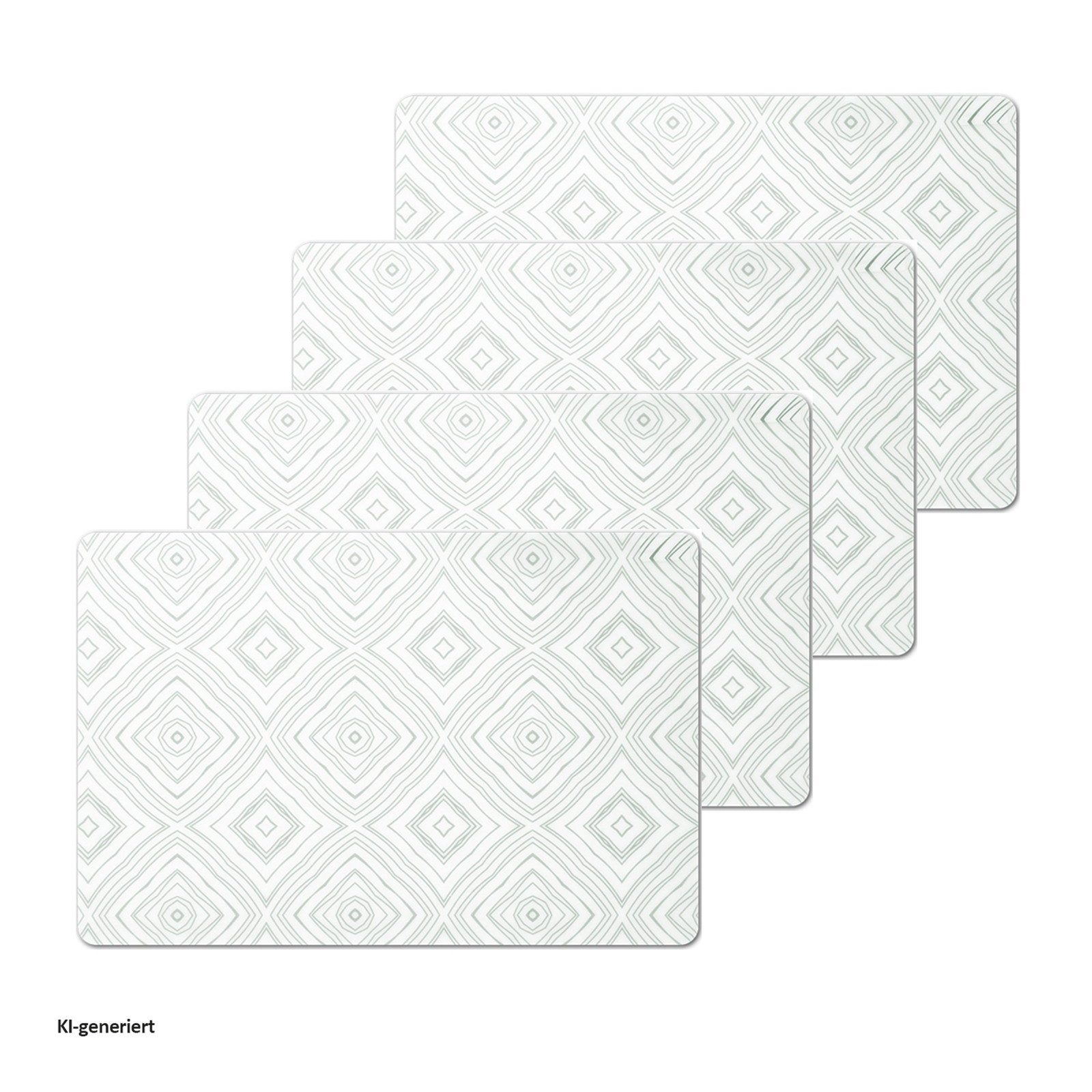 Neuetischkultur Platzset Platzmatte, 4 Stück Transparent, (Set, 4-St., 4x Platzmatte)