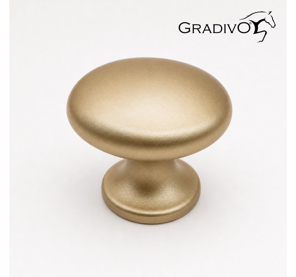 Gradivo Möbelgriff Schrankknopf Schubladenknopf 216 - Matt-Gold
