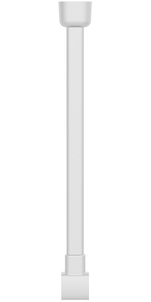 WENKO Duschstangen-Deckenhalter Modell Era, Deckenstütze aus Aluminium für Winkelschiene Era, 57 cm
