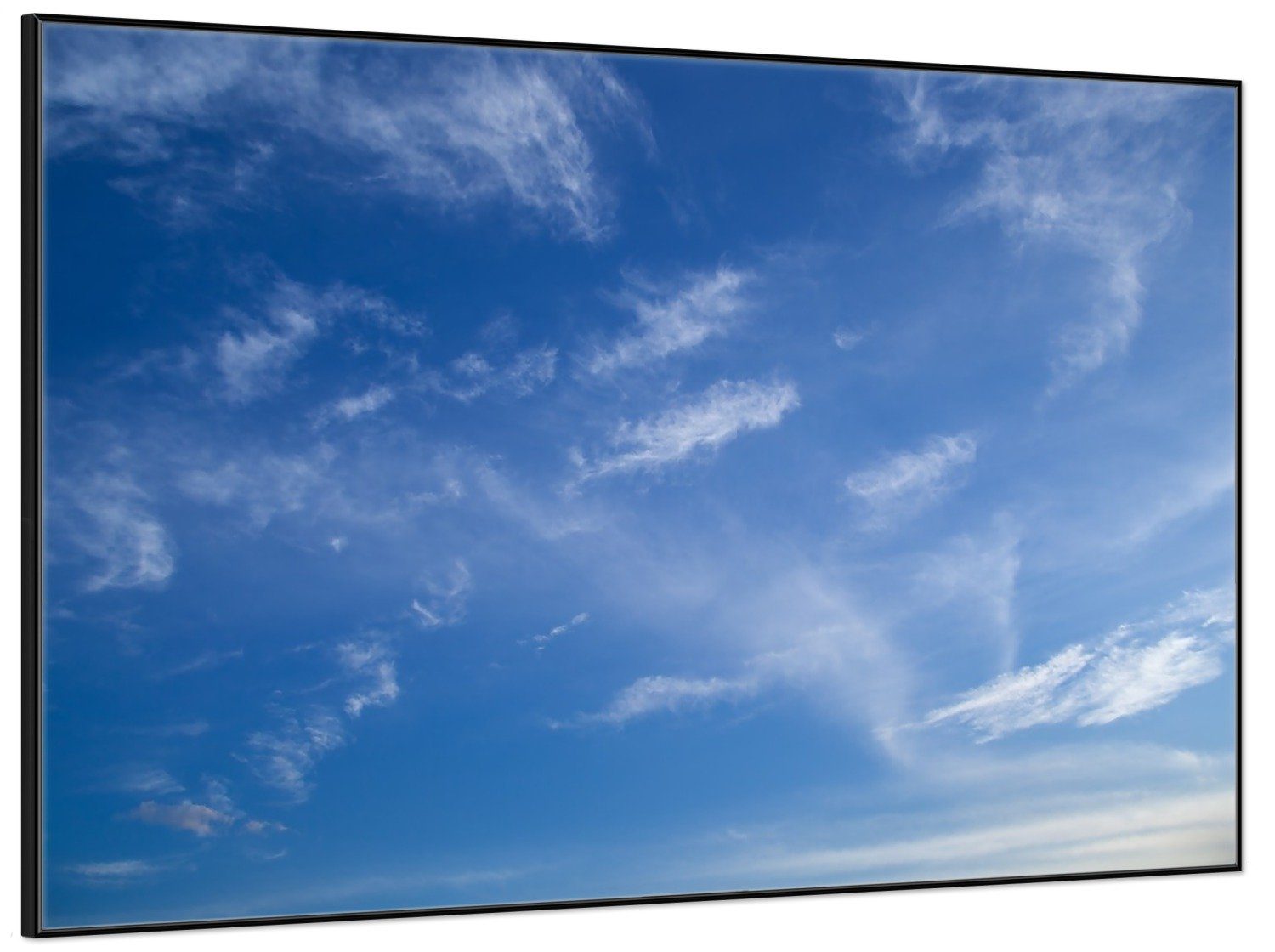 Wallario Poster, Blauer Himmel mit vereinzelten günstig online kaufen