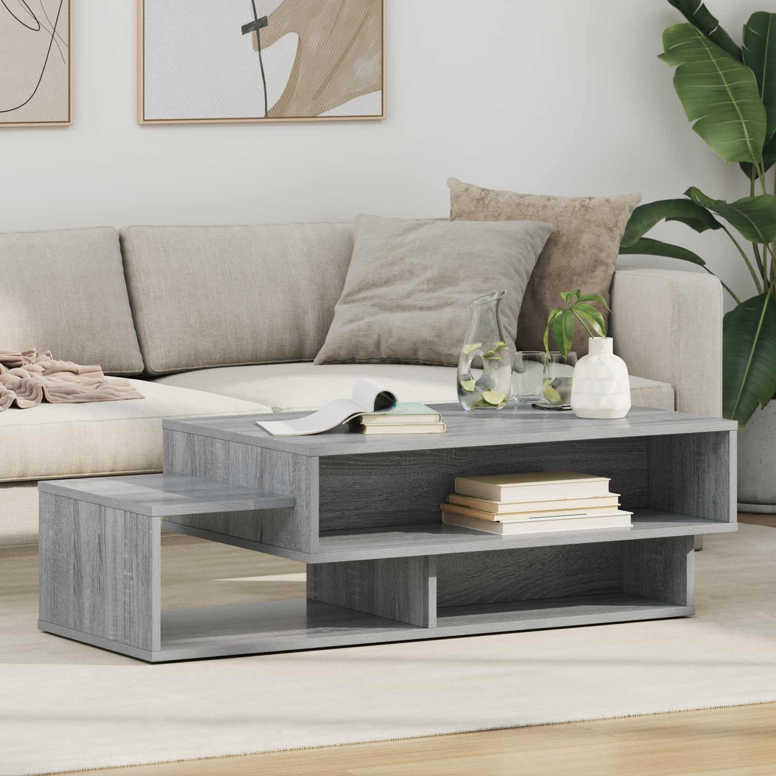 vidaXL Couchtisch Couchtisch Sonoma-Grau 105 x 50 x 32,5 cm Holzwerkstoff (1-St)