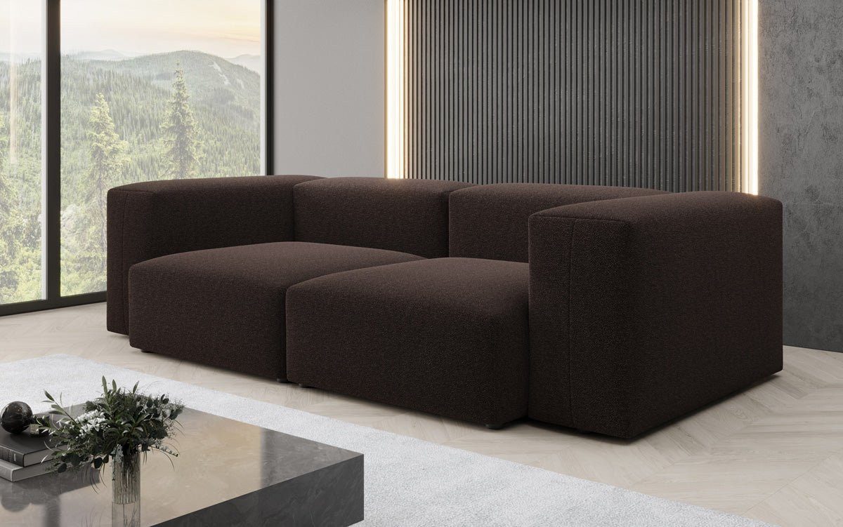 Luxusbetten24 Sofa Designer 2 Sitzer Sofa Snug, in Bouclé – Bild 2 von 4