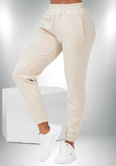 Smith & Solo Sweathose Jogginghose Damen Winter Sporthose (1-tlg) Baumwolle, Loose Fit, Oekotex