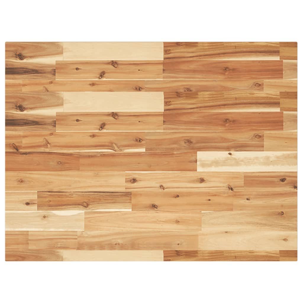 vidaXL Schreibtisch 80 x 60 x 2 cm Schreibtischplatte Ölbeschichtung 80x60x2 cm Massivholz