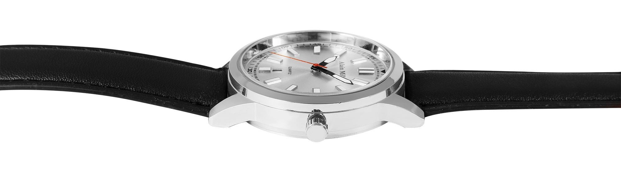 Alain Miller Quarzuhr 2900255 Alain Miller Herrenuhr mit Lederimitationsban günstig online kaufen