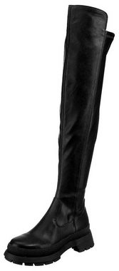 Buffalo SOFIA Schwarz Overkneestiefel Vegane Damen Schaft Stiefel