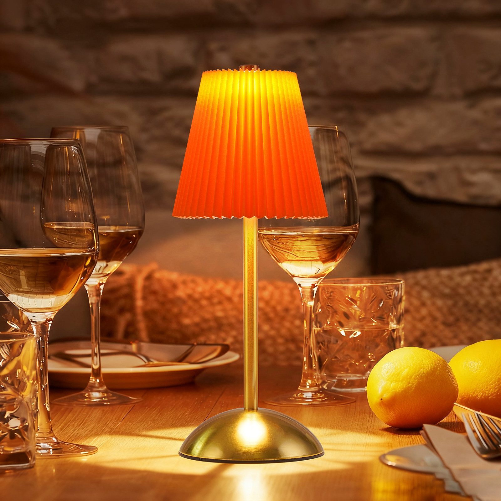 ZMH LED Tischleuchte 2er Set Akku Touch Nachttischlampe - Dimmbar 3 Farbtemperature mit USB, 3000-6500K