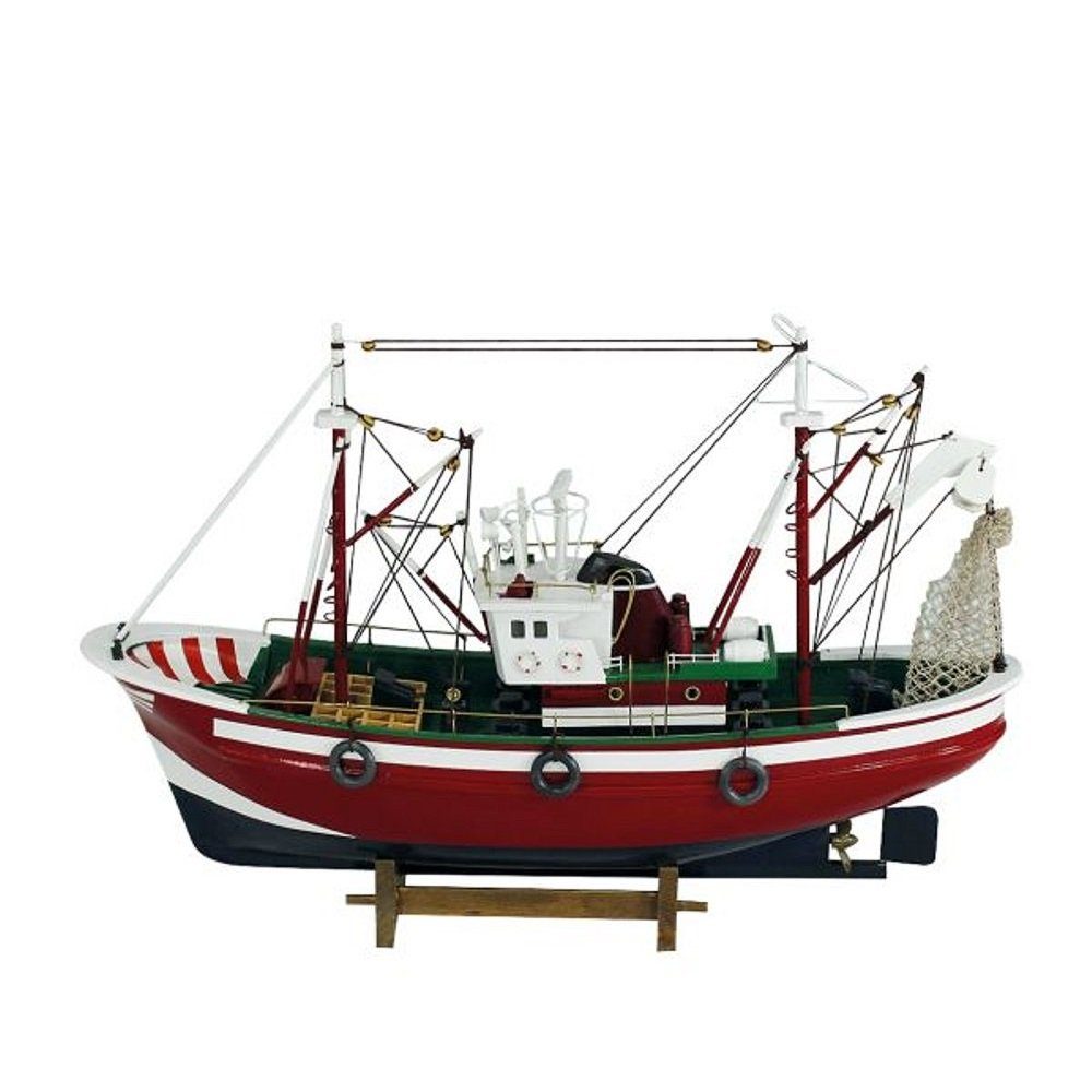 Zweimast Kutter, Fischerboot, Dekoobjekt Modell Linoows Modell Kutter, Zweimast Schiffsmodell Fischkutter,