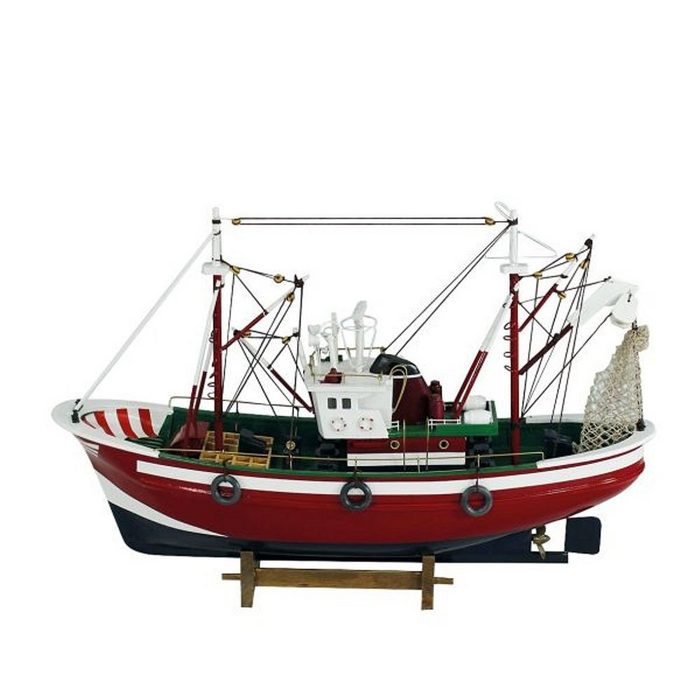 Linoows Dekoobjekt Fischkutter Modell Fischerboot Zweimast Kutter