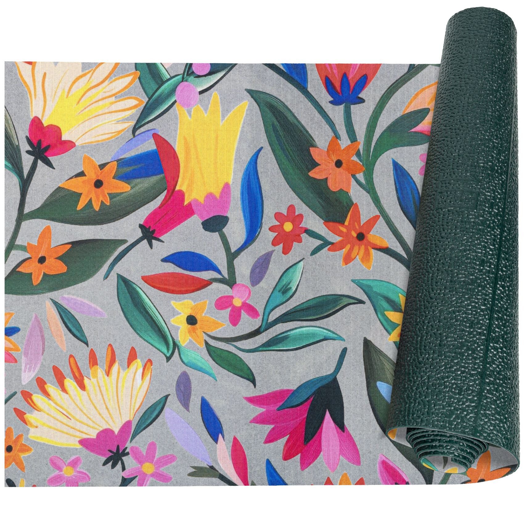 ANRO Küchenläufer RANNA pflegeleicht Teppichläufer Bodenmatte Flurläufer Küchenteppich, eckig, Höhe: 3 mm, Meterware rutschfest 100cm Einfach Bunt wasserdicht