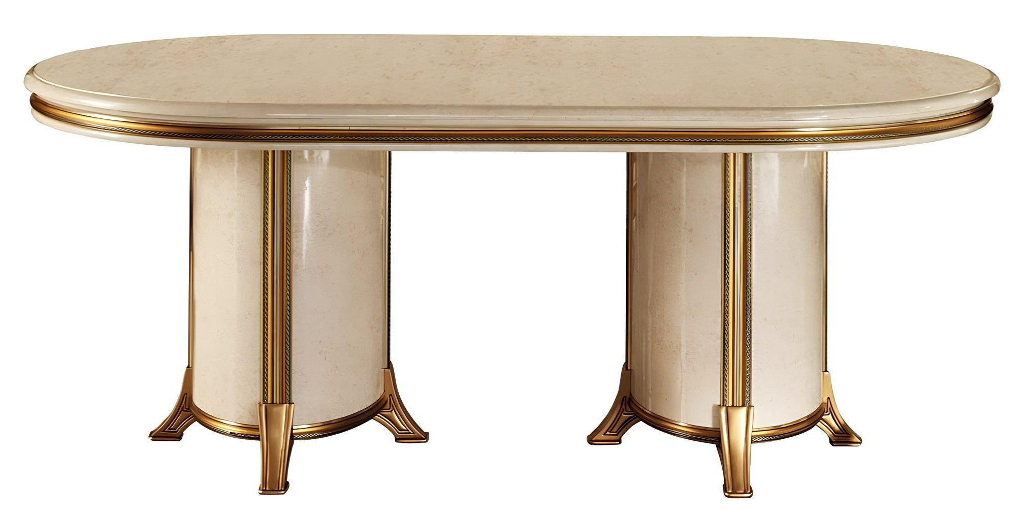 Xlmoebel Esstisch Klassischer Beige Holz Tisch für Esszimmer und Wohnzimmer (1-St), Made in Europa