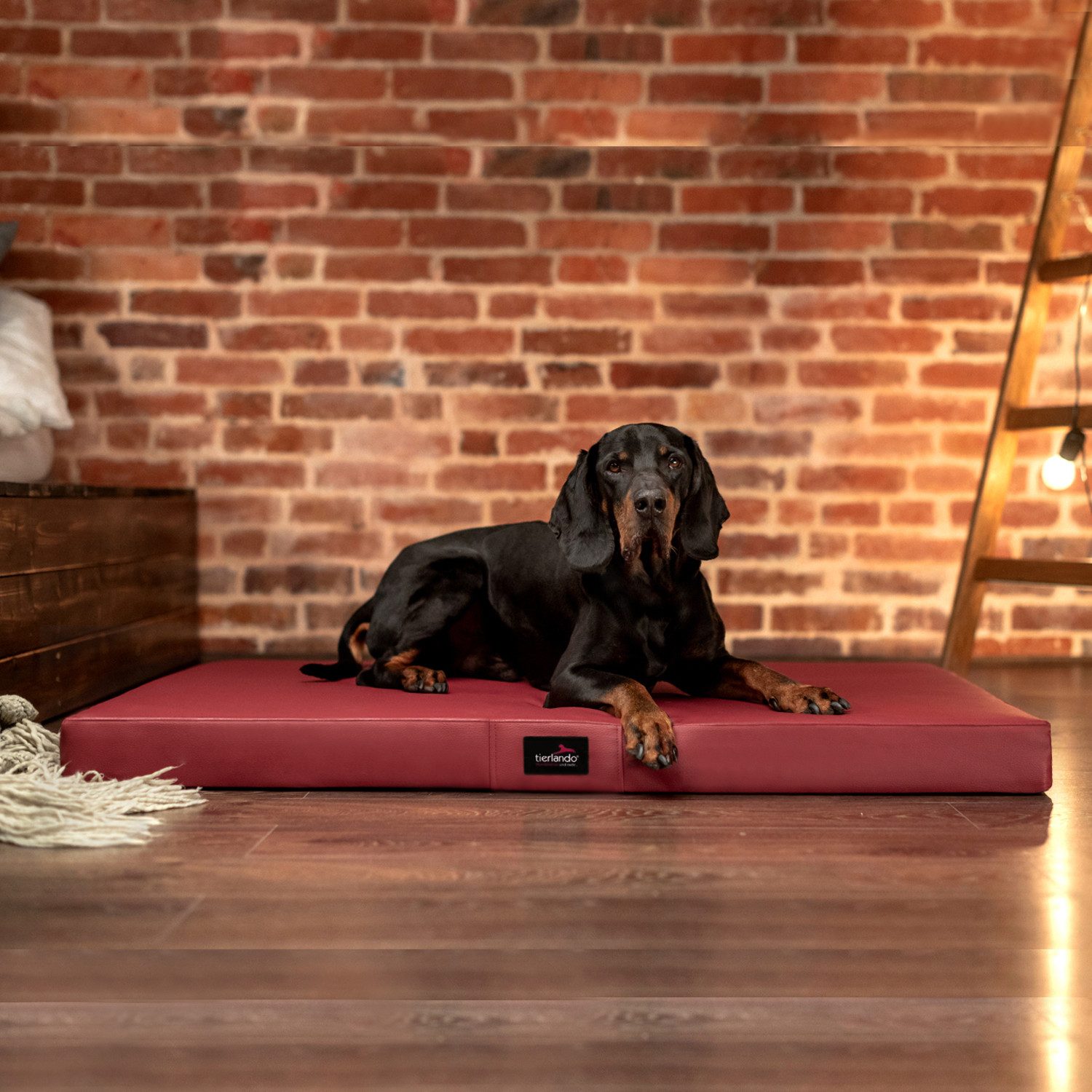 Thumbnail - tierlando® Tierbett tierlando® Orthopädische Hundematratze ALICE EASY CLEAN Kunstleder Hun