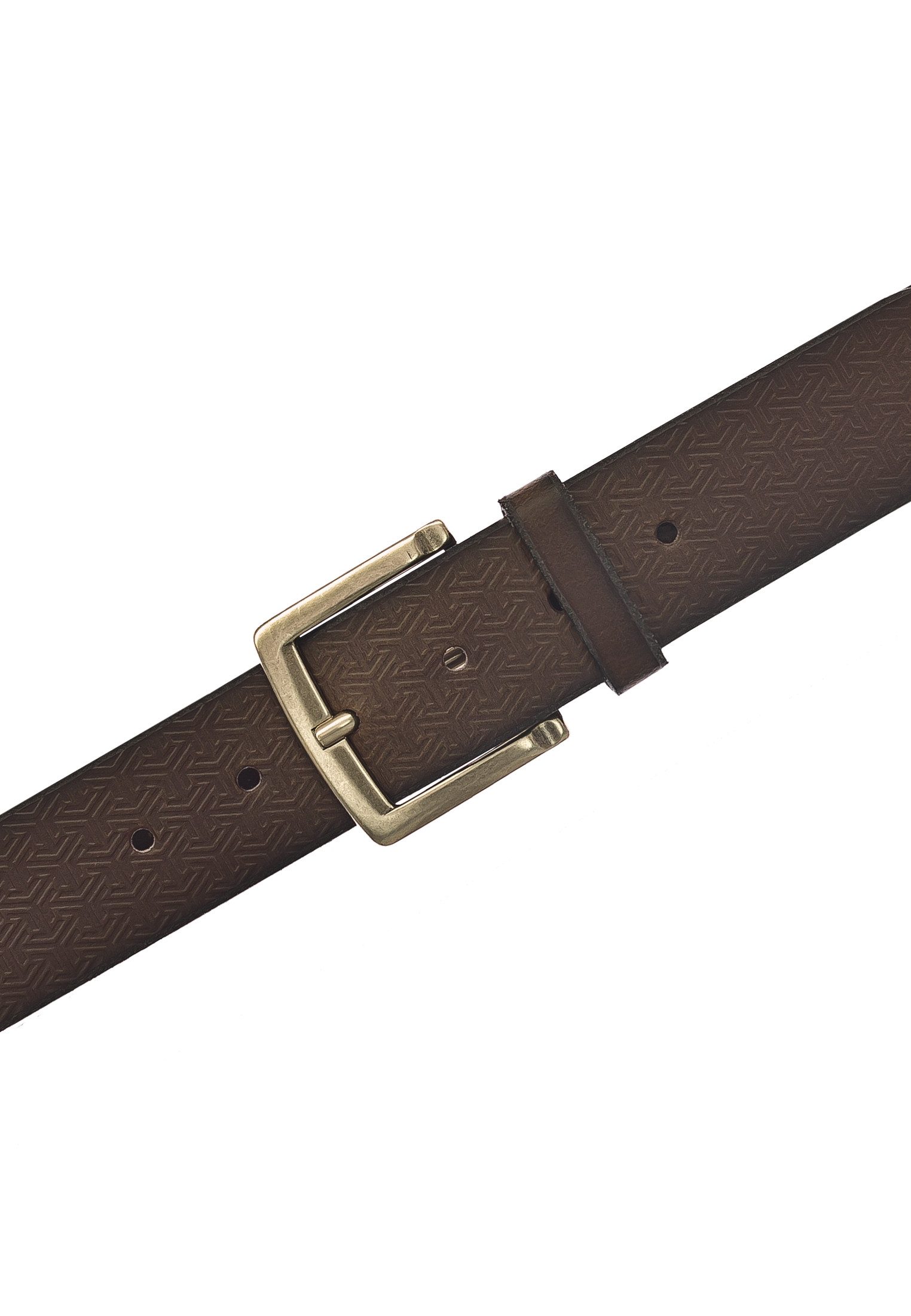 MUSTANG Ledergürtel mit grafischer Prägung verziert, Vintage-Look, 4 cm günstig online kaufen