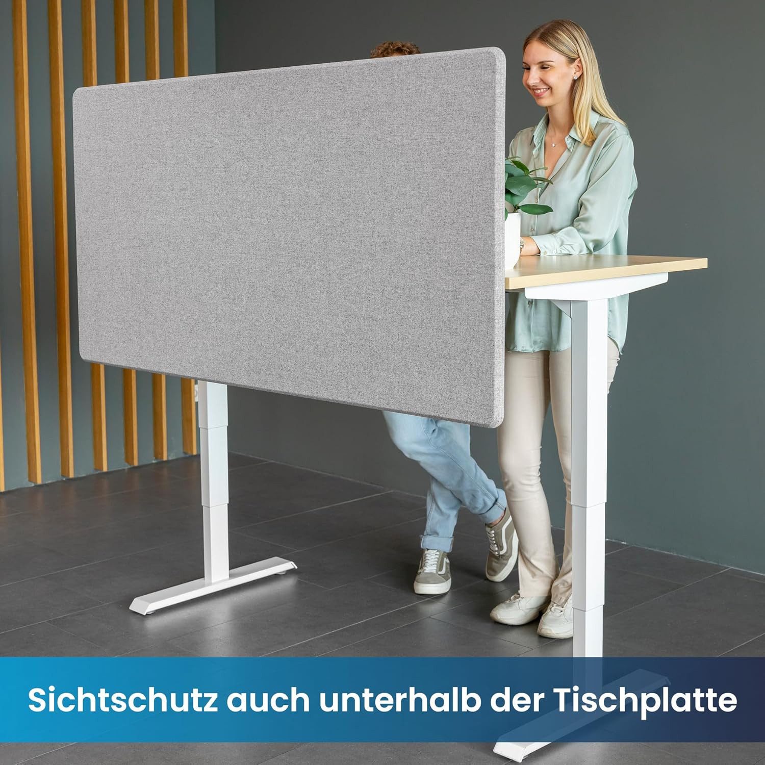 Ergotopia Raumteiler Akustik Trennwand Schreibtisch – Bild 4 von 5